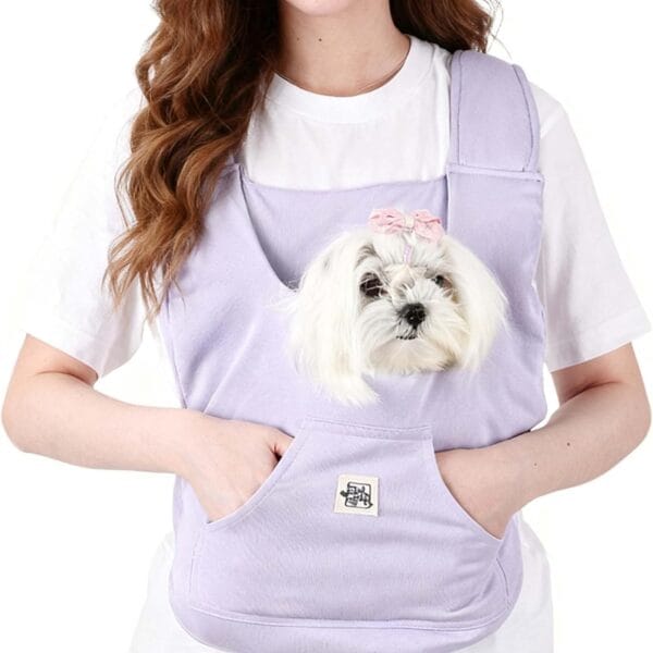 FLAdorepet Pet Carrier Backpack for Extra Small Dog Cat and Rabbit,Yorkie Teacup Chihuahua Front Dog Puppy Carrier Backpack for Traveling Hiking Camping Purple