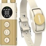 Jugbow Dog Training Collar - 4200FT Remote Dog Collar with 3 Training Modes, Electric Collar with LED Light & IPX8-Waterproof, Rechargeable E-Collar for Small Medium Large Dogs (Beige)