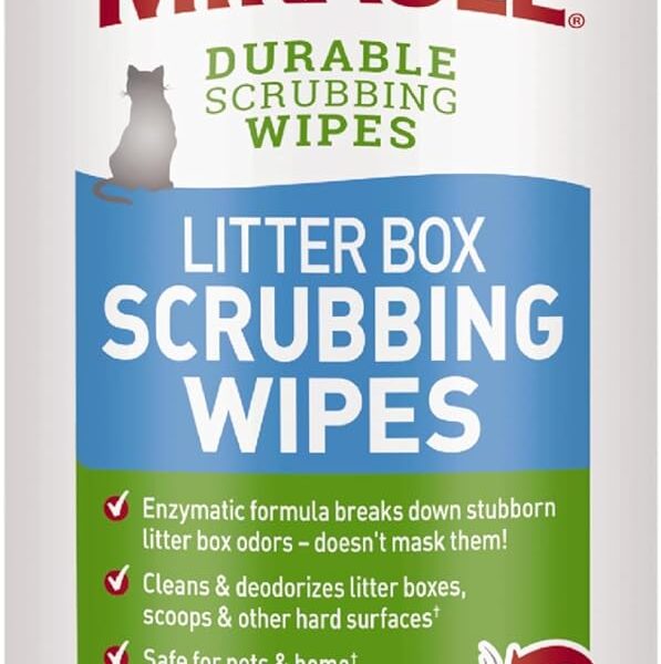 Natures Miracle Litter Box Scrubbing Wipes 30Ct