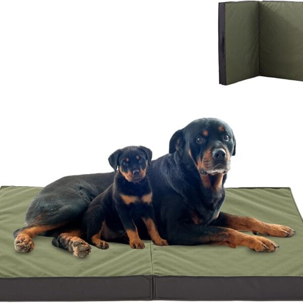 Outdoor Dog Bed for Large Dogs, Waterproof & Washable, Foldable & Orthopedic, 41" All-Weather