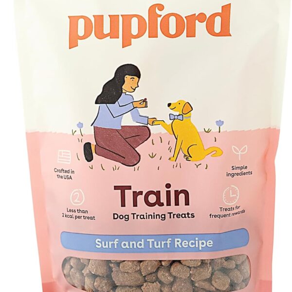 Pupford Freeze Dried Training Treats for Dogs & Puppies, 240+ Six Ingredient Bites (Surf & Turf, 5 oz)