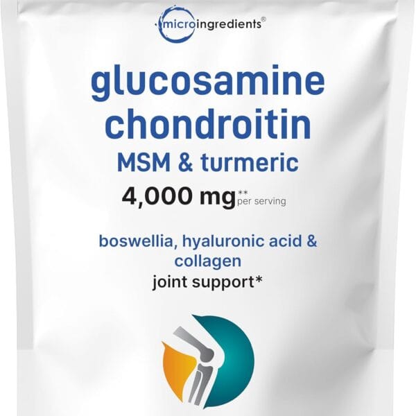 Glucosamine Chondroitin MSM & Turmeric 4,000mg Equivalent, 300 Bisected Tablets | Joint Health & Mobility Support for Women & Men | 7-in-1 with Boswellia, Hyaluronic Acid & Collagen Complex