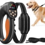 Anti-Tugging Dog Training Collar with Remote Control, Auto Leash Pulling Stop, 3300FT Dog Shock Collars, 3 Training Modes, Beep, Vibration, Static,IPX7 Rechargeable E-Collar Dogs,Orange