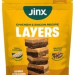 Jinx Chicken & Bacon Layers Jerky Dog Treats - Crunchy, All Natural Dog Jerky Treats with Cage-Free Chicken & Bacon - Pet Products for All Dogs (Puppies, Adults & Seniors) - 5oz