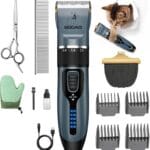 Cat Clippers, Professional Grooming Kit, Cordless Clippers for Thick Coats, Hair Trimmer, Low Noise Shaver Quiet Pet Tools Cats Dogs (Blue), 1.0 Count