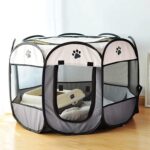 Portable Pet Playpen, Dog Playpen Foldable Pet Exercise Pen Tents Cat House Playground for Puppy Kitten Indoor Outdoor Travel Camping Use