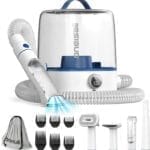 oneisall Cordless Dog Grooming Vacuum Kit, Dog Grooming Kit with 5100mAh & 11-in-1 Pet Tools, 3L Dust Cup, Low Noise for Shedding & Grooming and Suitable for Home/Car Cleaning,Comfy L1