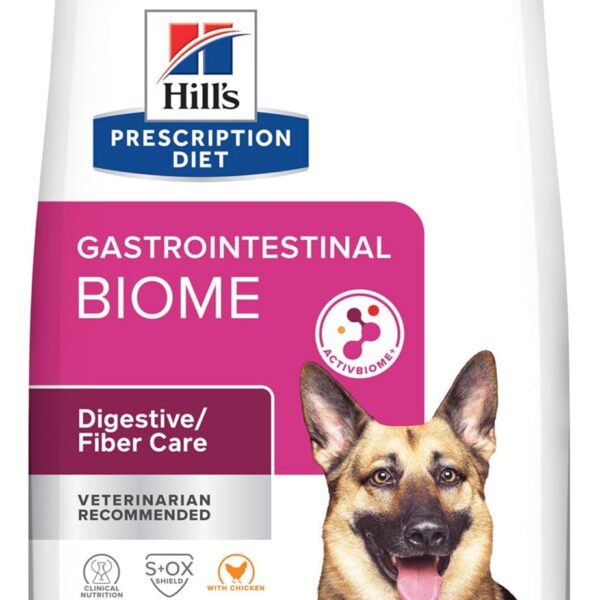Hill's Prescription Diet Gastrointestinal Biome Dry Dog Food, Veterinary Diet, 27.5 lb. Bag