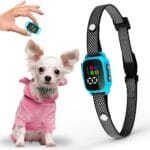Tiny Bark Collar for Small Dogs 5-15 lbs and Puppies - No Shock Anti Barking Collar - Rechargeable Smart Collar for Dog Training with 7 Sensitivity Levels and 3 Beep&Vibration Modes (Blue)