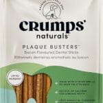 Crumps' Naturals Bacon Dental Dog Treats (10 count), 7"