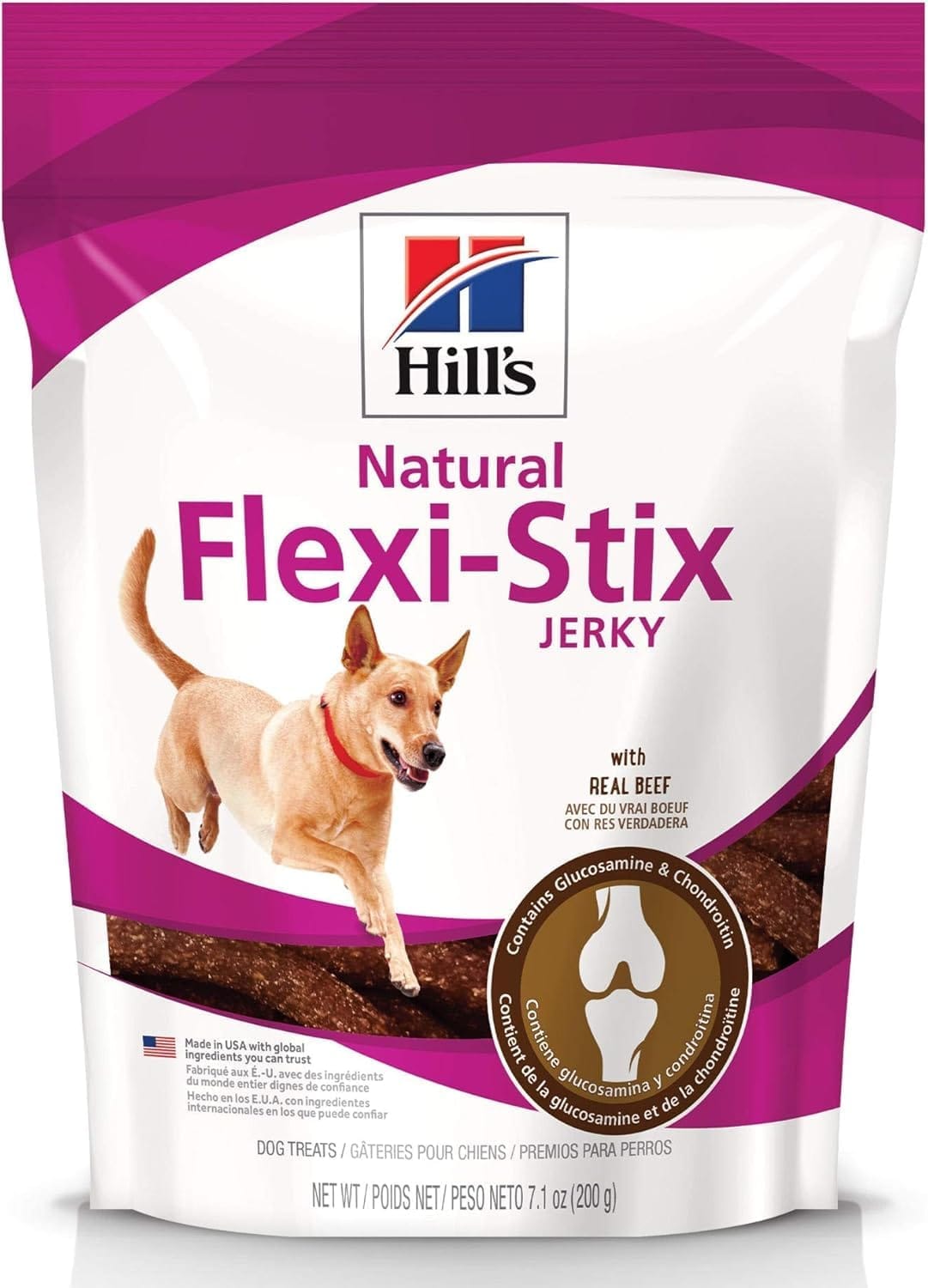 Hill's Natural Flexi-Stix Jerky, All Life Stages, Great Taste, Dog Treats, Beef, 7.1 oz Bag Hill's Natural Flexi-Stix Jerky, All Life Stages, Great Taste, Dog Treats, Beef, 7.1 oz Bag