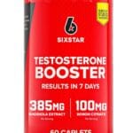 Six Star Nutrition Testosterone Booster for Men with Rhodiola Extract and Boron Citrate - Male Gym Workout Supplements for Muscle Growth, Stamina & Energy - 60 Pills