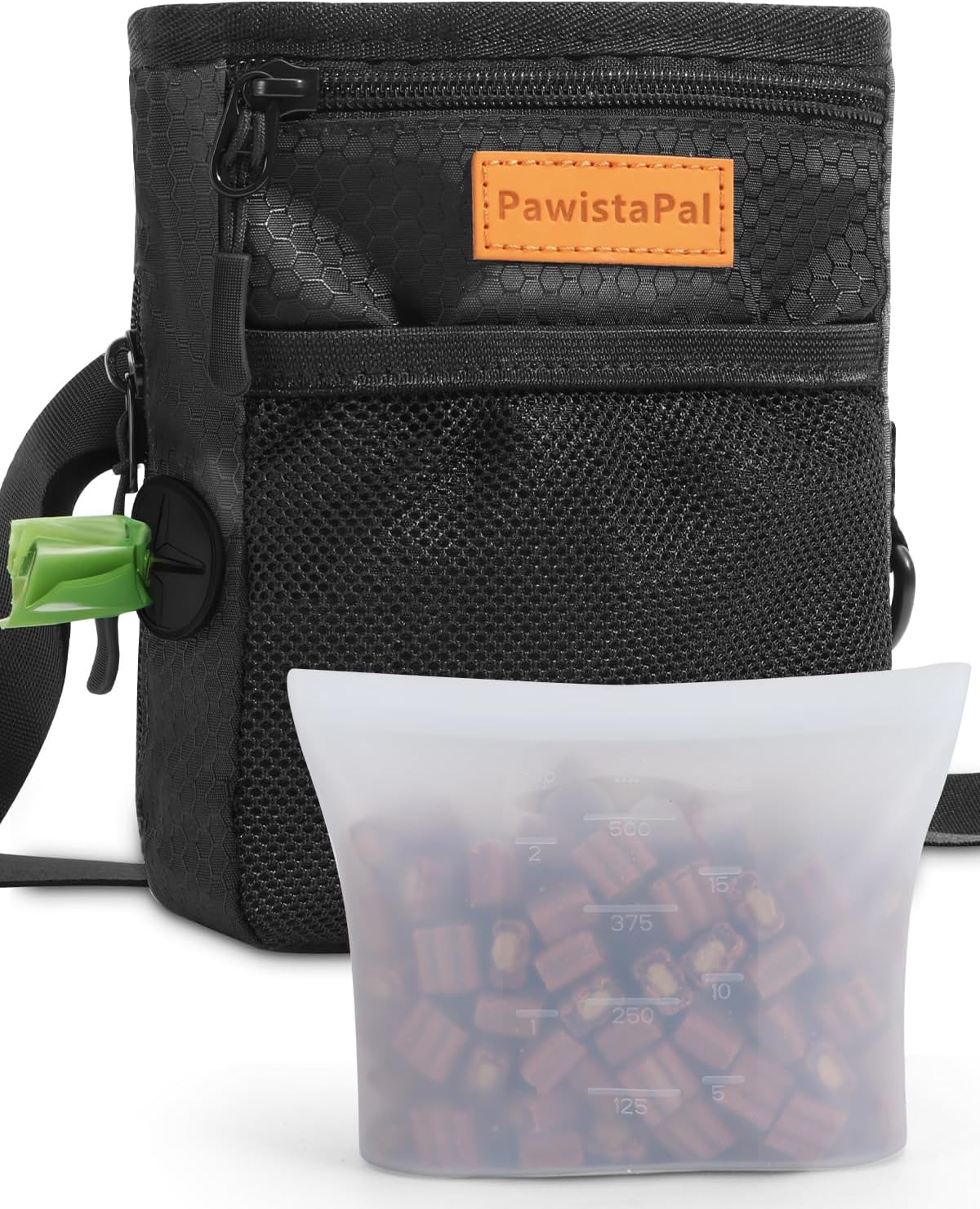 Dog Treat Pouches for Pet Training with Silicone Liner and Magnetic Closure, 2-Cup Treat Bag with Built-in Poop Dispenser, Waist Belt Clip, 3-Way Wear for Puppy & Pet Training and Daily Walks Dog Treat Pouches for Pet Training with Silicone Liner and Magnetic Closure, 2-Cup Treat Bag with Built-in Poop Dispenser, Waist Belt Clip, 3-Way Wear for Puppy & Pet Training and Daily Walks