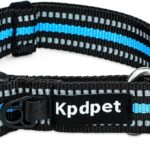 Martingale Collar for Dogs Reflective Collar with Quick Release Buckle, Adjustable Walking and Training for No Slip Dog Collar, Blue, S