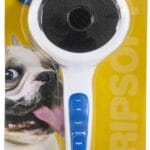 JW Pet Gripsoft Slicker Brush with Non-Slip Rubber Grip (Stainless Steel Tines), Dog Grooming Brush, Assorted Colors, Large, 10"