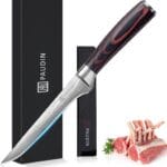 PAUDIN Boning Knife 6 Inch, Super Sharp Fillet Knife, German High Carbon Stainless Steel Deboning Knives, Professional Boning Knives for Meat Poultry Chicken, Pakkawood Handle with Gift Box
