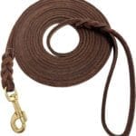Guiding Star Long Leash for Dogs Outside Long Line Dog Leash for Training Extra Long Lead for Dog Leather Leashes for Dogs (20ft*3/8")