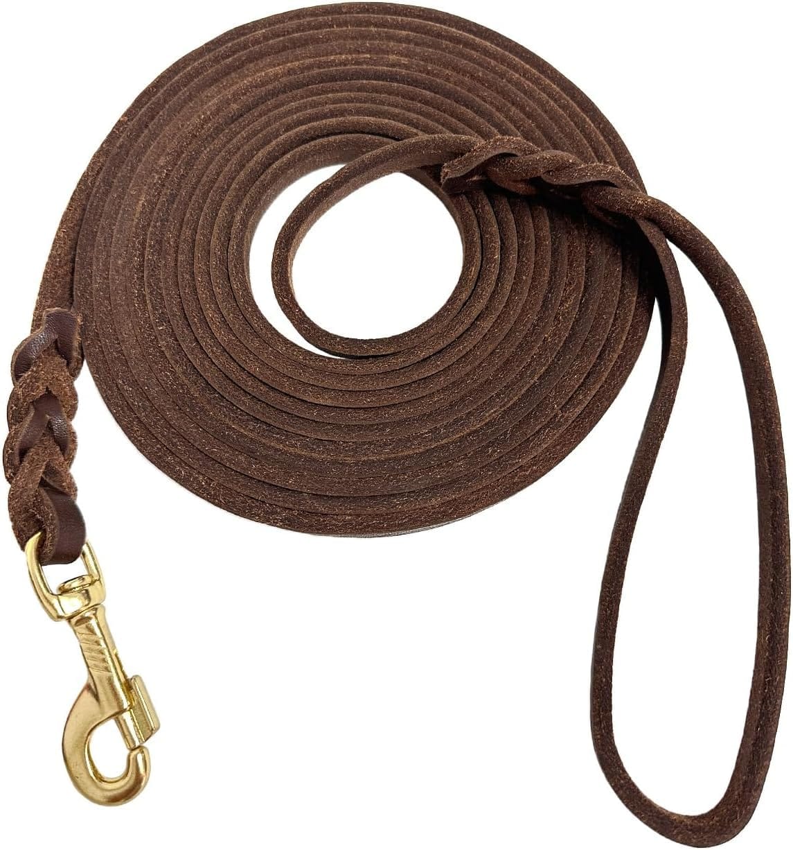 Guiding Star Long Leash for Dogs Outside Long Line Dog Leash for Training Extra Long Lead for Dog Leather Leashes for Dogs (20ft*3/8") Guiding Star Long Leash for Dogs Outside Long Line Dog Leash for Training Extra Long Lead for Dog Leather Leashes for Dogs (20ft*3/8")