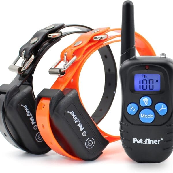 Petrainer Training Collar for Dogs - Waterproof Rechargeable Dog Training E-Collar with 3 Safe Correction Remote Training Modes, Static, Vibration, Beep for Dogs Small, Medium, Large