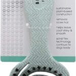 BioSilk for Dogs Eco-Friendly Boar Hair Bristle Brush in Mint Green | Easy to Hold Ergonomic Handle Dog Brush for Shedding | Best Pet Brush for Dog Grooming