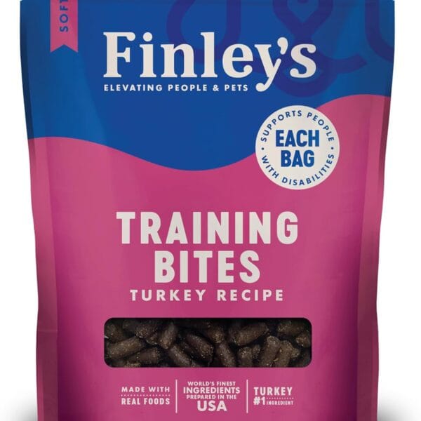 Finley's Turkey Training Bites, Low Calorie, All Natural Soft Chew Dog Treats, 16 Ounce (Pack of 1)