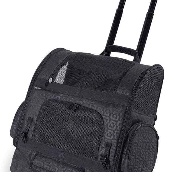 Gen7Pets Dog Carrier - Large Black Roller Bag Pet Carrier