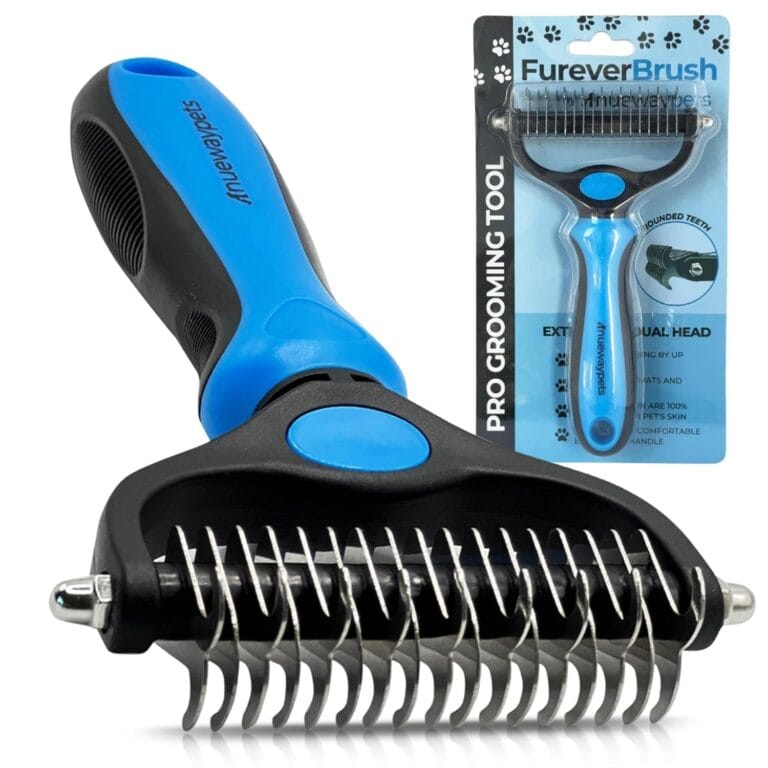 Reduce Shedding with The Original FureverBrush by NuewayPets - Pro Undercoat Grooming Tool For Dogs | Deshedding and Dematting Tool