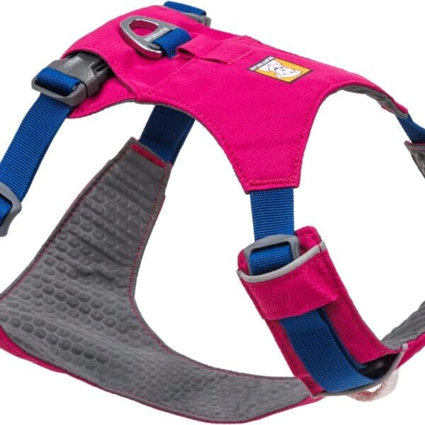 Ruffwear, Hi & Light, Everyday Lightweight Dog Harness, Trail Running, Walking, Hiking, All-Day Wear, Alpenglow Pink, Medium