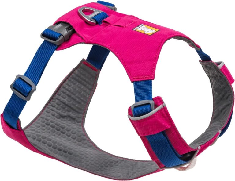 Ruffwear, Hi & Light, Everyday Lightweight Dog Harness, Trail Running, Walking, Hiking, All-Day Wear, Alpenglow Pink, Medium