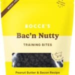 Bocce's Bakery Bac'N Nutty Training Treats for Dogs, Wheat-Free Dog Treats, Made with Real Ingredients, Baked in The USA, All-Natural & Low Calorie Training Bites, PB & Bacon Recipe, 6 oz