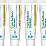 Globe Triple Antibiotic Ointment 1.0 oz (4 Pack), First Aid Ointment for Minor Scrapes, Cuts, and Burns to Help Prevent Infection, Compare to The Active Ingredients of The Leading Brand.