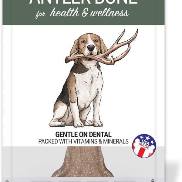 Antler and Himalayan Cheese Dog Chew | Long Lasting, Stain Free, Protein Rich, Low Odor | 100% Natural, Healthy & Safe | No Lactose, Gluten Or Grains | Antler Bone | for Dogs 45 Lbs & Smaller