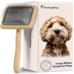 Doodle Slicker Dog Brush - Perfect For Goldendoodle & Poodle Hair Maintenance - Medium to Long Hair Breeds - Detangle, Brush, & Fluff Like a Pro - Goldendoodle Must Haves by Freshly Bailey