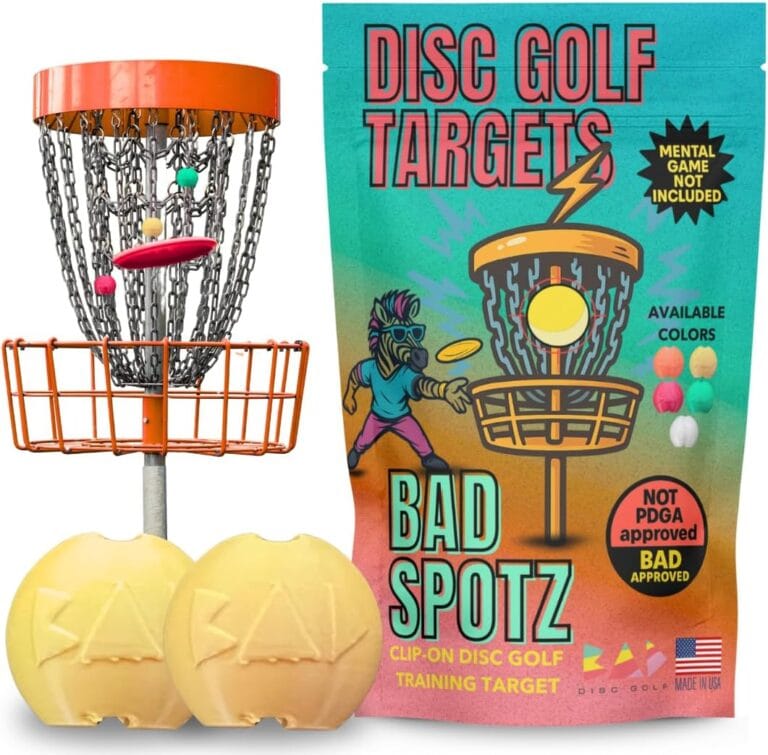 Disc Golf Putting Target | Clip-On Practice Aid for Improved Accuracy | Disc Golf Accessories | Multiple Colors & Pack