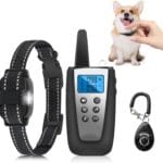 Small Dog Training Collar, Lightest Dog Shock Collar with Beep Vibration, Tailored for Small Dogs 10-150lbs & Medium, Light for Night Walks, 3300Ft Rechargeable E Collar with Remote IPX7 Waterproof