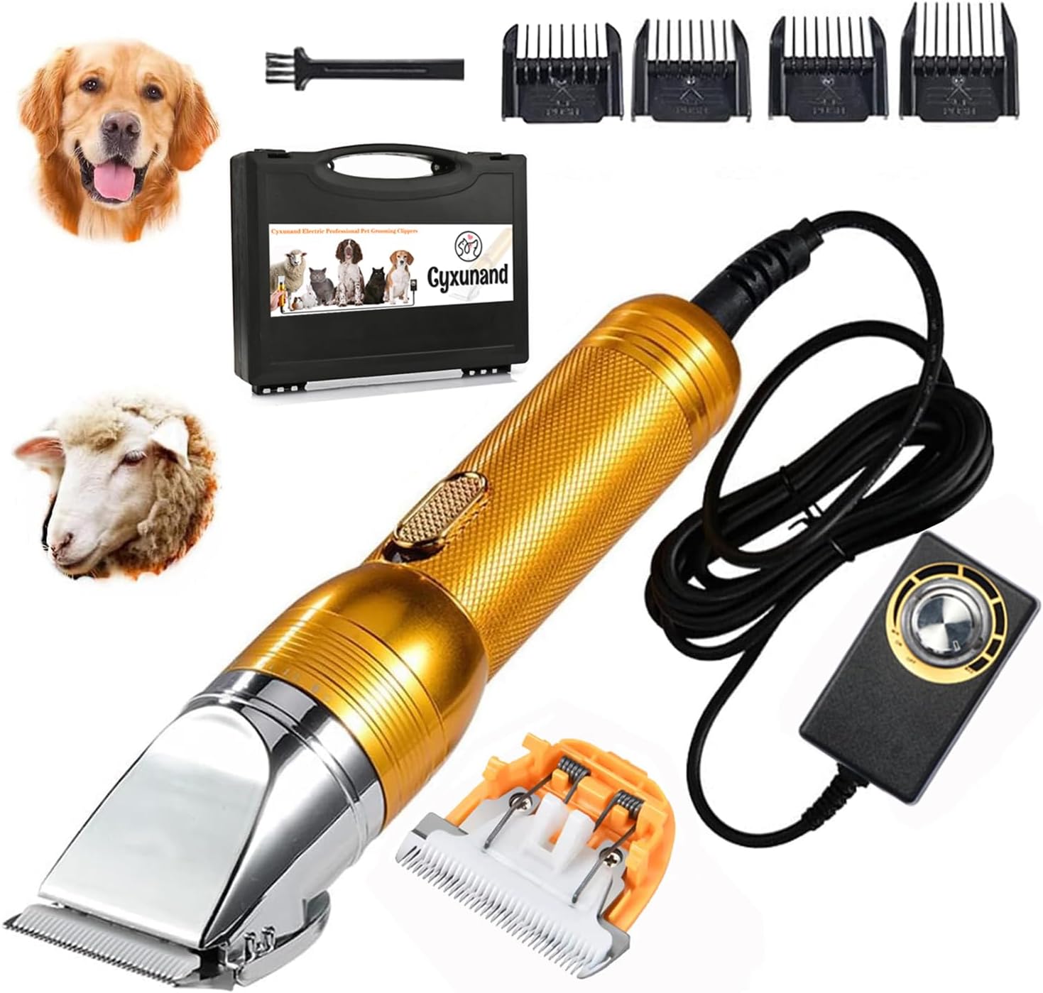 Electric Professional Dog Grooming Clippers, Powerful Sheep Shears Pet Grooming Clippers for Heavy Duty Hair,Horses Cat Farm Livestock Fur Carpet Trimmers Shaver for Thick Coats Electric Professional Dog Grooming Clippers, Powerful Sheep Shears Pet Grooming Clippers for Heavy Duty Hair,Horses Cat Farm Livestock Fur Carpet Trimmers Shaver for Thick Coats