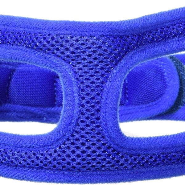 Velpro Mesh Pet Shoulder Harness Collar, 17"-18", Blue
