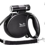 Happy & Polly 4-in-1 Dog Leash - Retractable, Heavy Duty, 16.4 ft with Flashlight & Bungee for Small Dogs