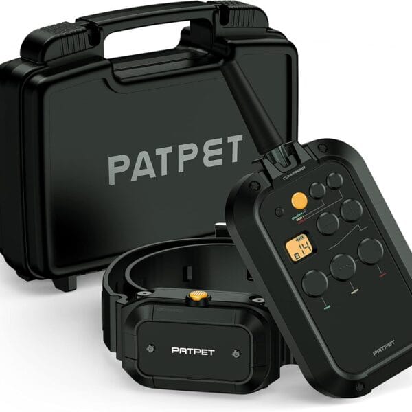 PATPET Dog Training Collar with Remote(3/4 Mile) - Outdoor Hunting E Collar for Dogs Training, Shock Collar for Medium Large Dogs(15-140 lbs)