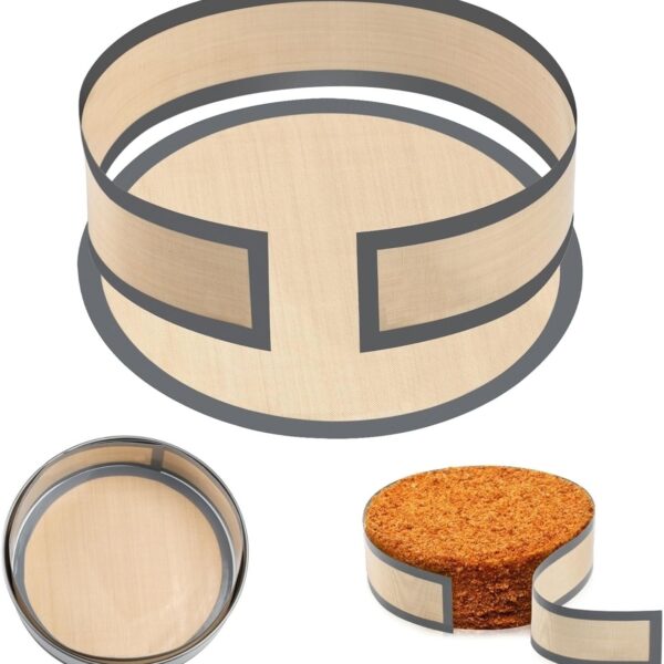 Non Sick Silicone Baking Mat for Springform Pan 9 inch, Prevent cake from Sticking to Bottom and Side, Easy Clean Silicone mat for Cheesecake Pan