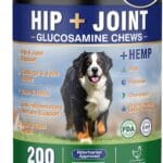 Hip and Joint Supplement for Dogs 200 Hemp Dog Calming Chews with Glucosamine, Chondroitin, Msm, Omega 3, Melatonin for Senior Dogs Anxiety, Dog Pain Relief Anti Inflammatory Small/Medium/Large Breed