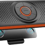 Bluetooth Handsfree Speakerphone for Cell Phone, Wireless Car Kit Music Player Adapter with Back-Clip Portable Bluetooth Speaker for Home/Sport/Outdoor, Work with Siri/Google Assistant/TF Card