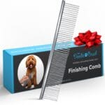 Dog Combs for Grooming, Metal Comb for Dogs, Goldendoodle, Doodle Dog Grooming Comb, Great for Poodle, Labradoodle, Cockapoo & Goldendoodle - Finishing Combs for Dogs & Doodles