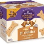 Old Mother Hubbard Wellness P-Nuttier Dog Biscuits, Natural, Training Treats, Peanut Butter Flavor, Large Size, (6 Pound Box)