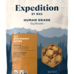 Amazon Brand - Wag Expedition Human Grade Organic Biscuits Dog Treats, Non-GMO, Peanut Butter, 10oz
