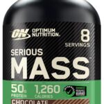 Optimum Nutrition Serious Mass, Weight Gainer Protein Powder, Mass Gainer, Vitamin C and Zinc for Immune Support, Creatine, Chocolate, 6 Pound (Packaging May Vary)