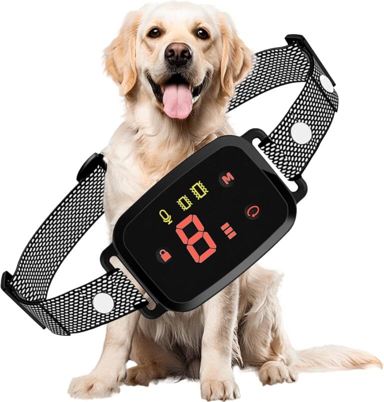 Anti Bark Collar for Dogs, Rechargeable Smart Dog Anti Bark Collar, 8 Levels of Adjustable Sensitivity, Harmless Design with Ip67 Waterproof for Small, Medium and Large Dogs