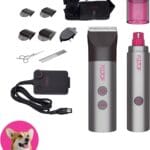 FLOOF Hair Trimmer Grooming Kit, Low Noise Dog Clippers & Nail Grinder, 20V Powershare Freedom, Portable Pet System (Battery & Charger Included)