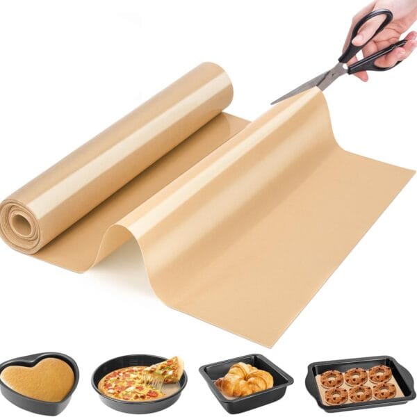 Silicone Baking Mat Roll - Best German Silicone - Heat Resistant Baking Macaron Bread Mat, Non-stick Pastry Mat, Reusable Dough Rolling Mat, Non Slip Countertop Protector Mat, Counter Mat, Oven Mat