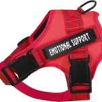 voopet Service Dog Harness, Emotional Support Pet Vest Harness, Reflective Breathable & Adjustable No Pull ESA Harness for Small Medium Large Dogs (with 4 PCS Removeable Tags),XX Small (Pack of 1)